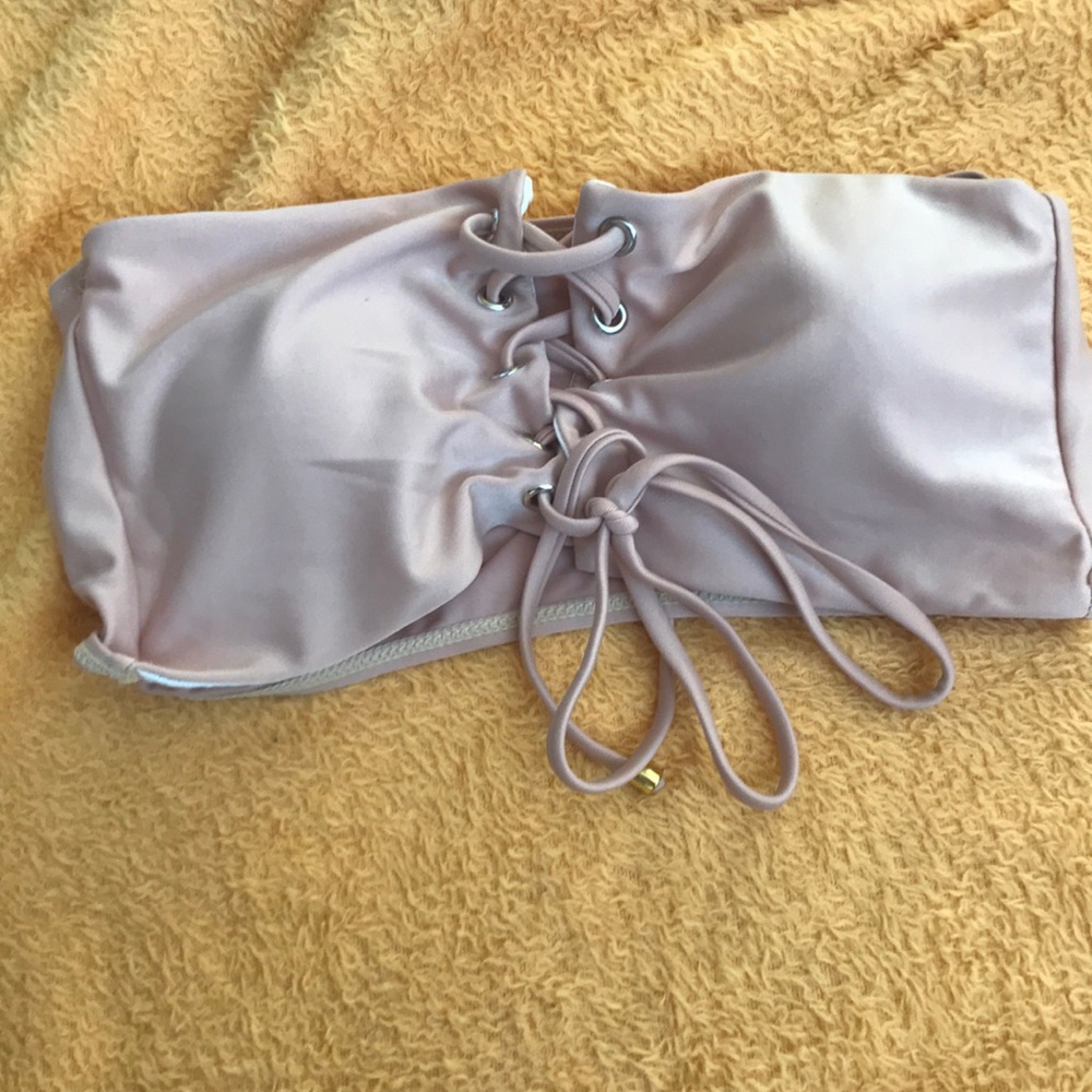 NEW tan bikini top